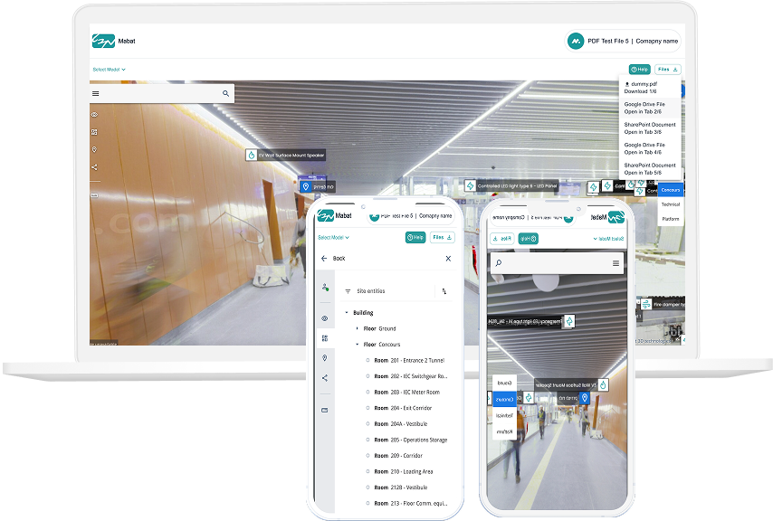 אפיינו, עיצבנו ופיתחנו את Mabat Viewer – צילום מסך ראשי