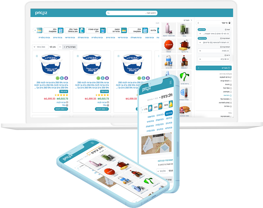 אפיינו, עיצבנו ופיתחנו את אתר פרייסז – מטרה ופתרון